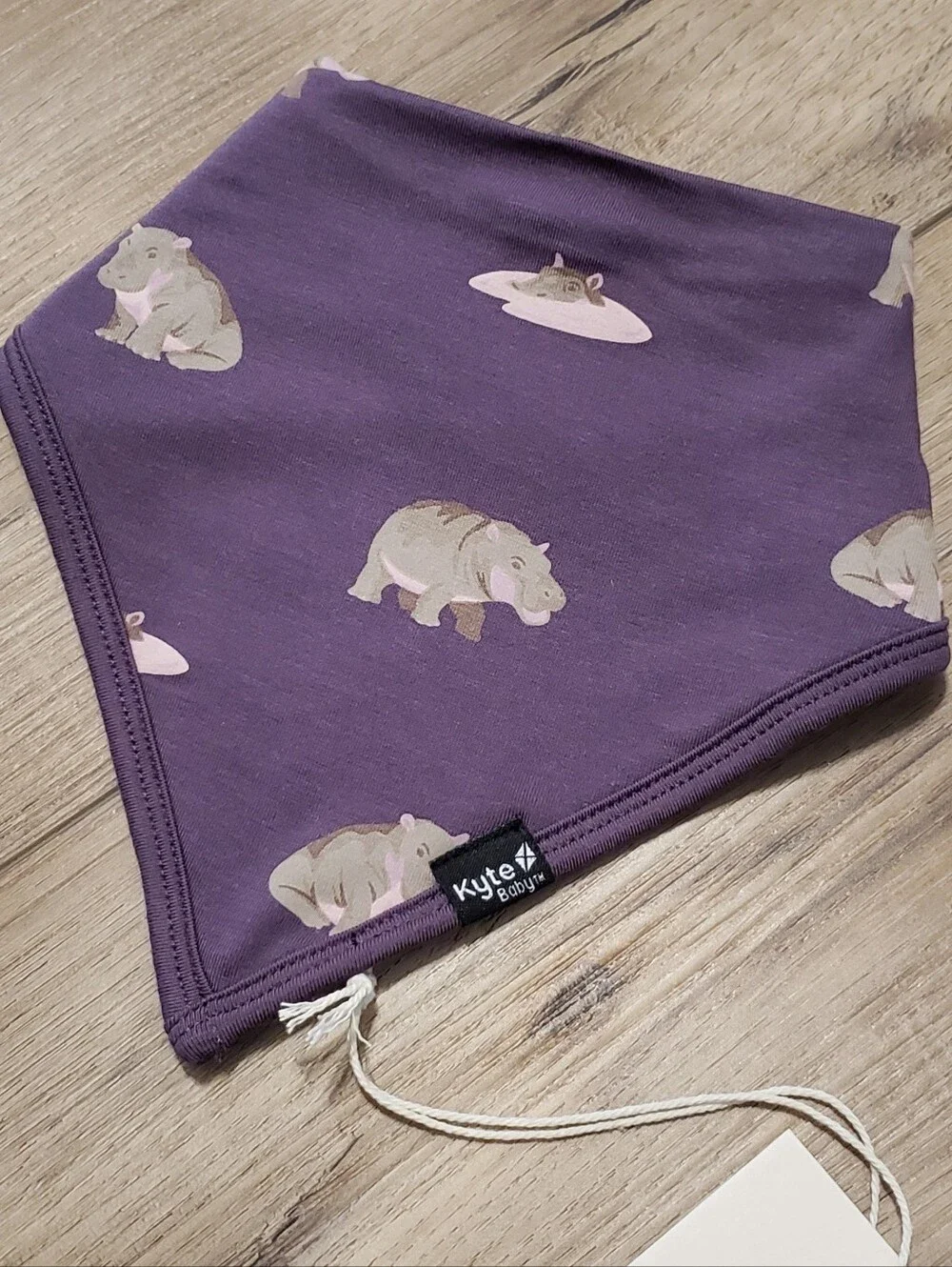Kyte Baby Hippo Bib NWT